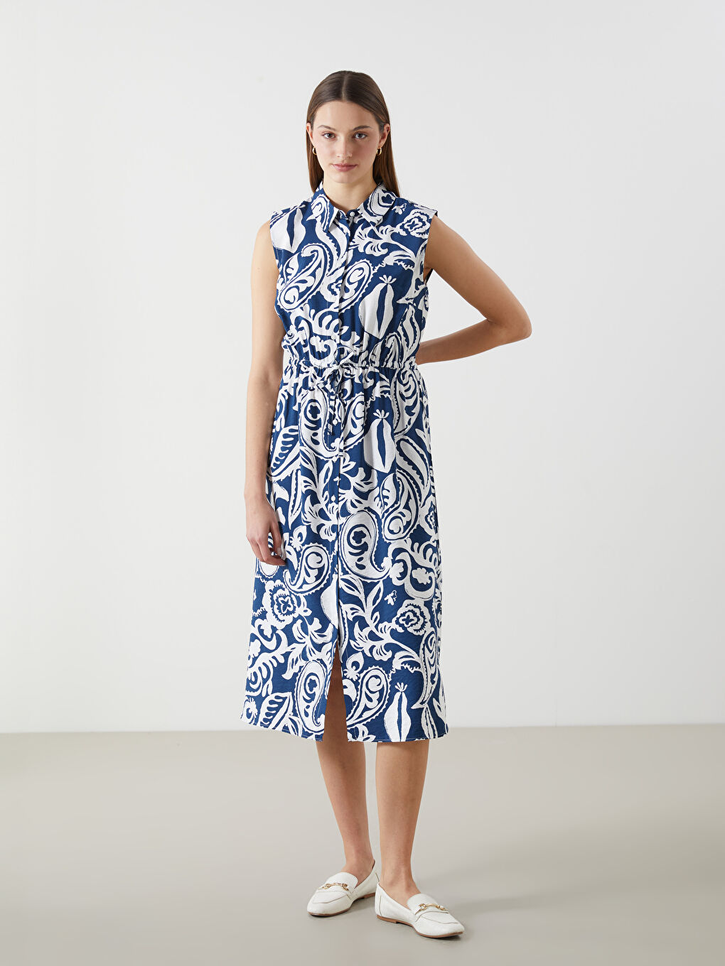 Woman NAVY Shirt Dress -S5J006Z8-LSJ
