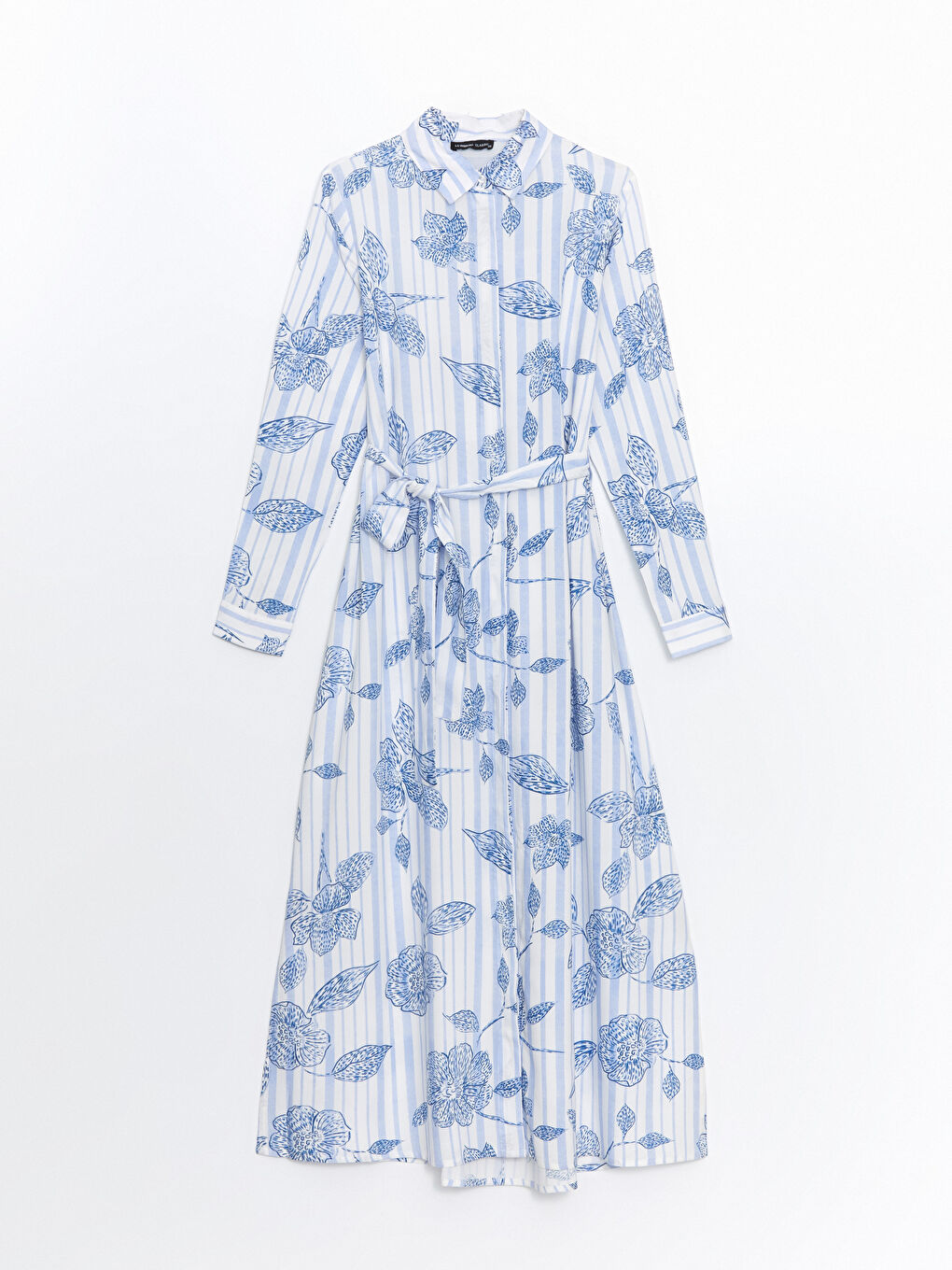 LCWAIKIKI Classic Patterned Shirt Dress -S5J016Z8-LQQ