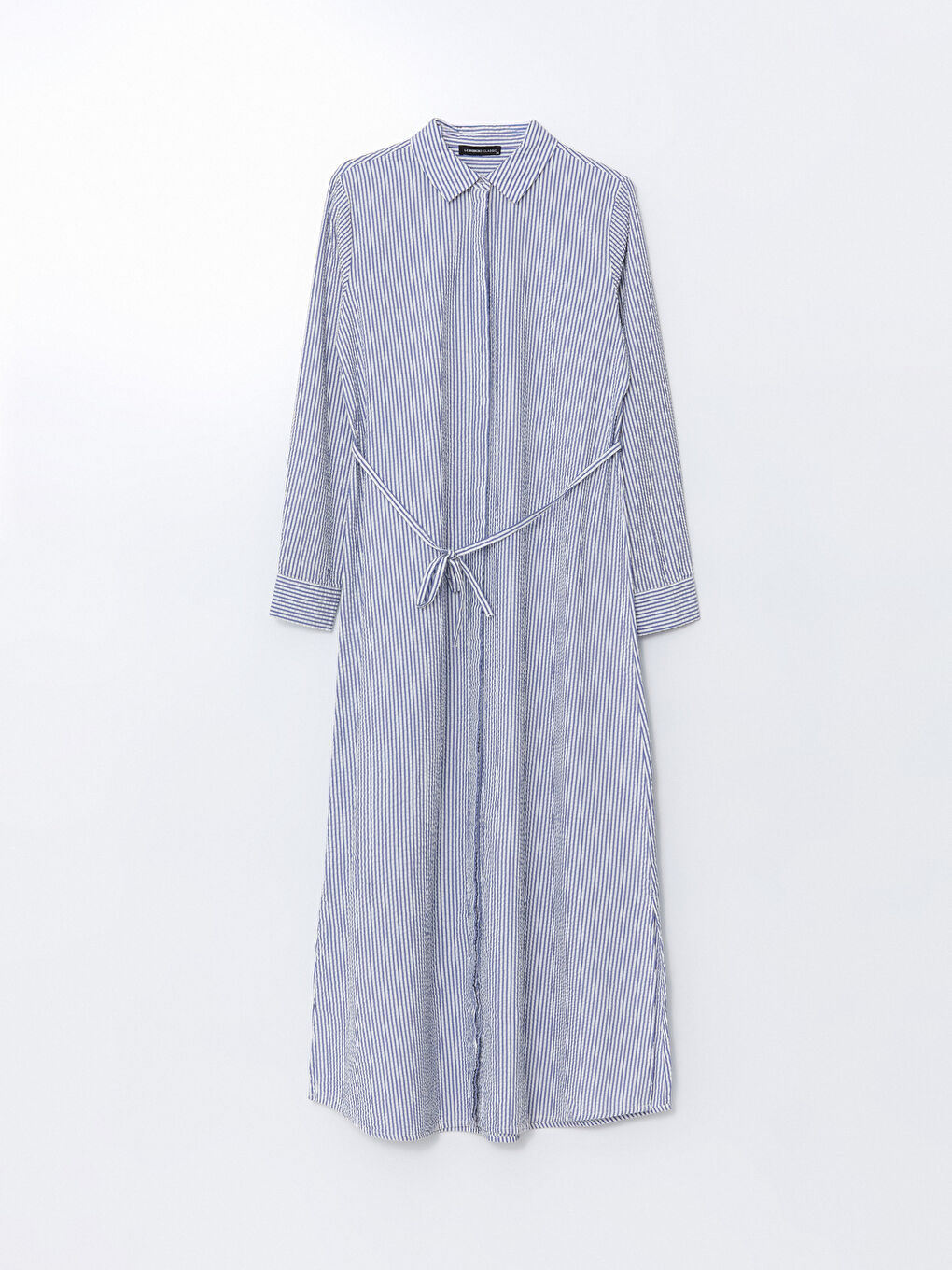LCWAIKIKI Classic Woman BLUE Shirt Dress -S5J017Z8-LEN