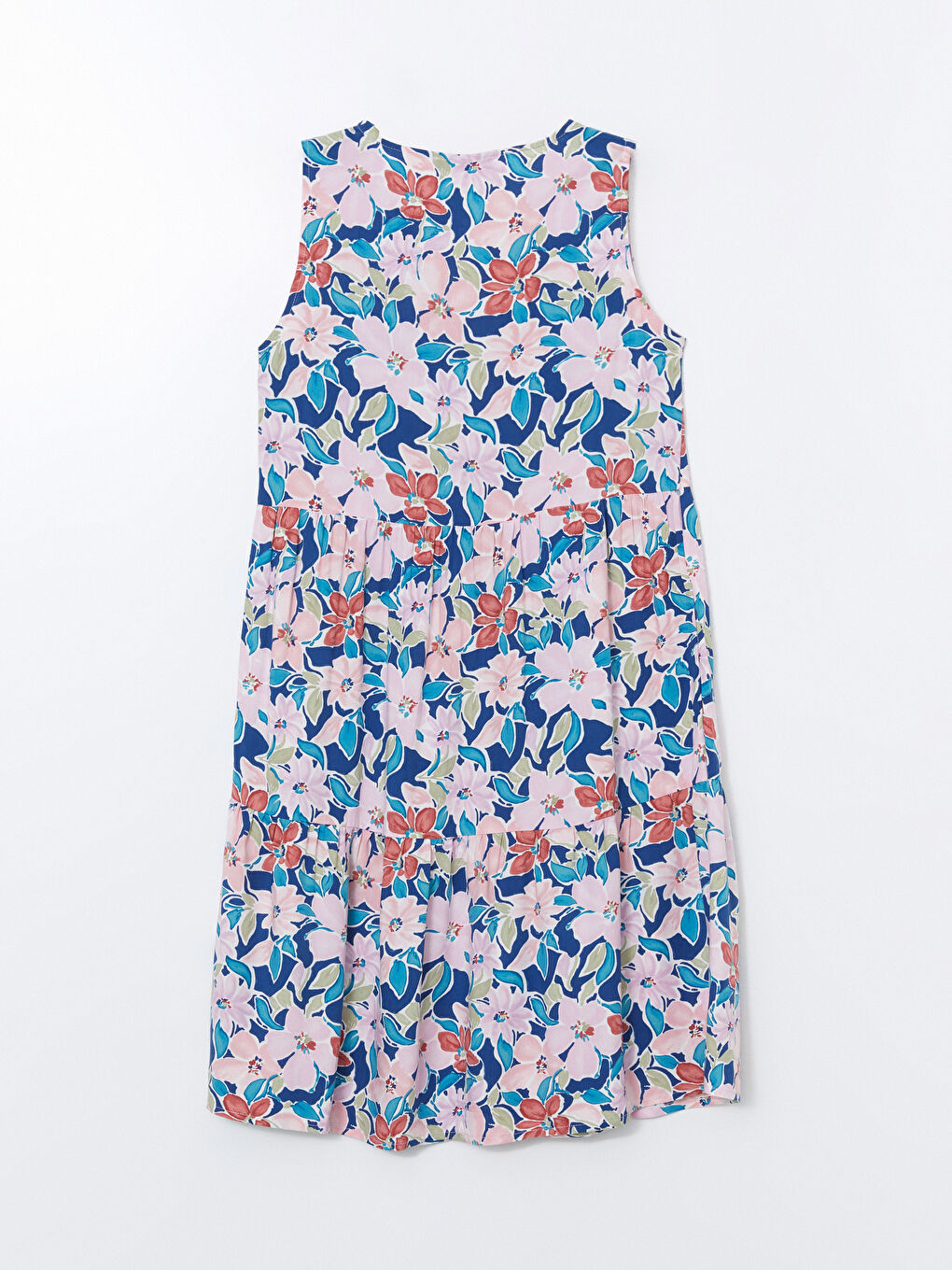 V-Neck Floral Dress -S5J019Z8-F9C