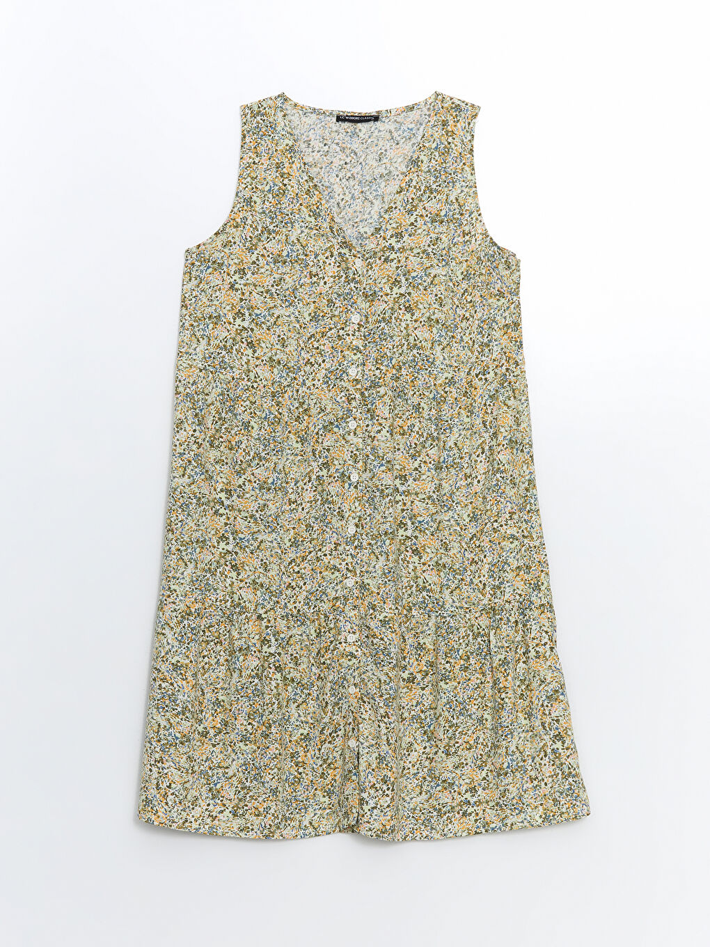 V-Neck Floral Dress -S5J019Z8-LRR