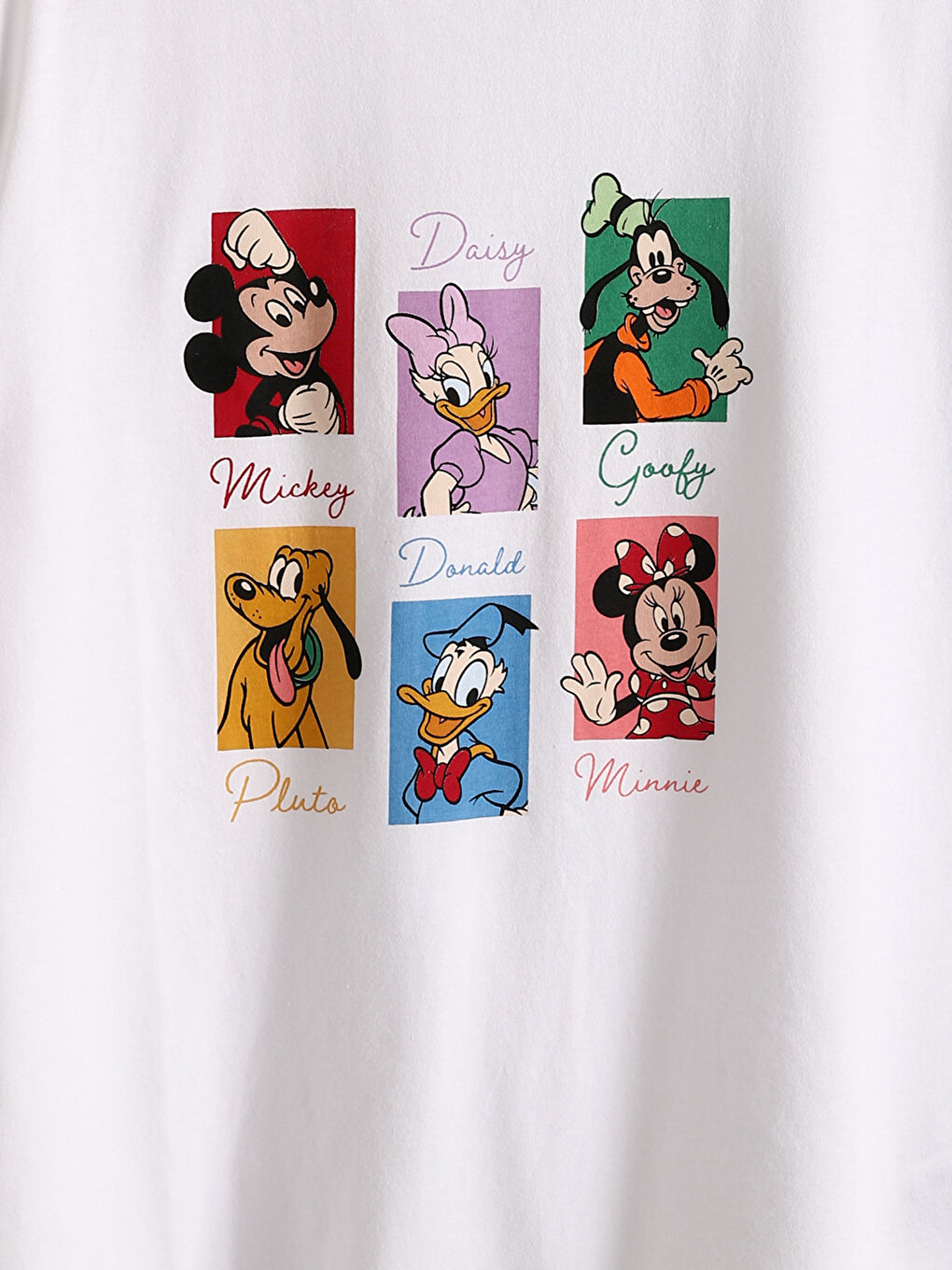 Crew Neck Mickey and Friends Printed Women's T-Shirt -S5J062Z8-Q6K