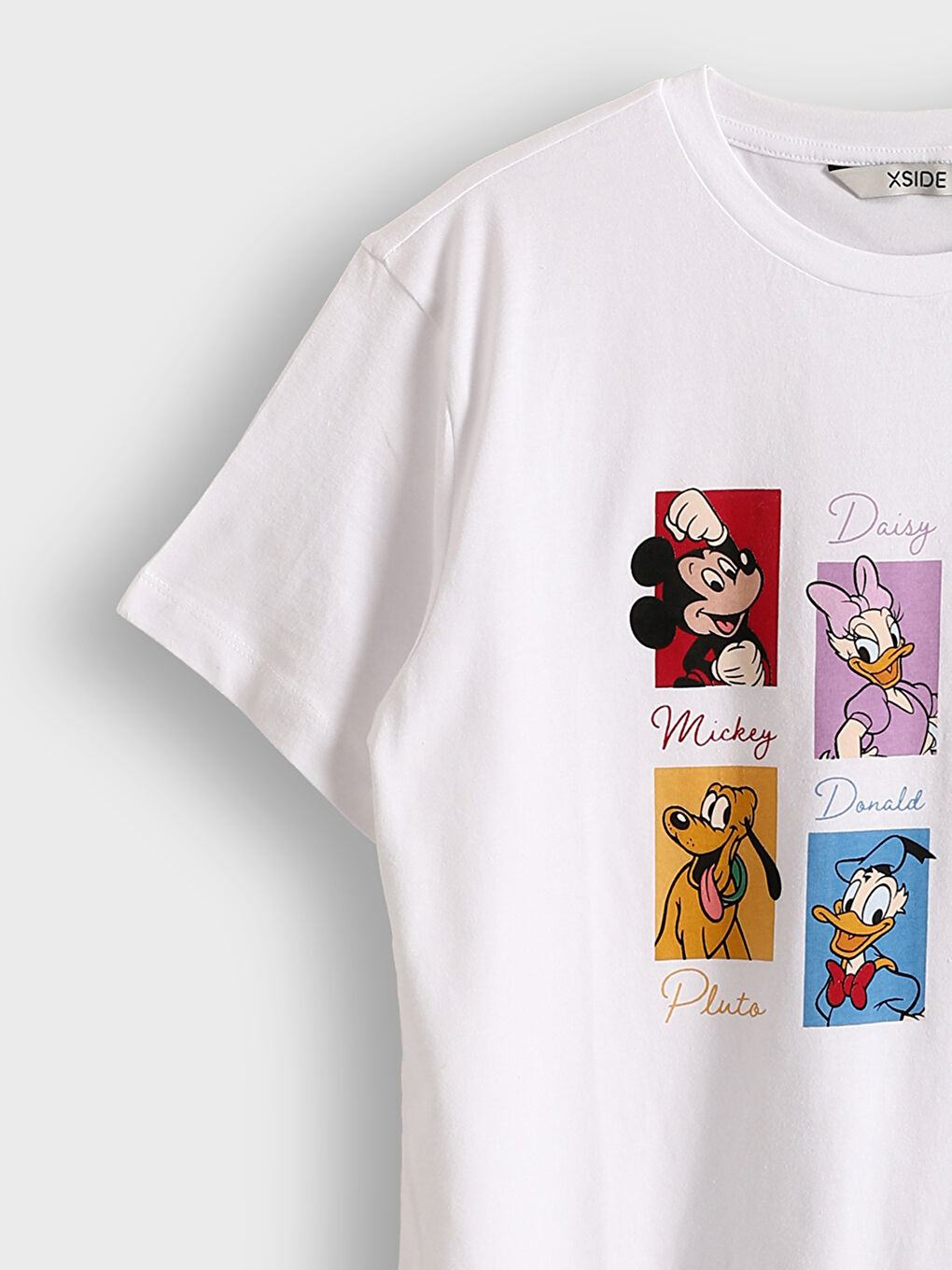 Crew Neck Mickey and Friends Printed Women's T-Shirt -S5J062Z8-Q6K