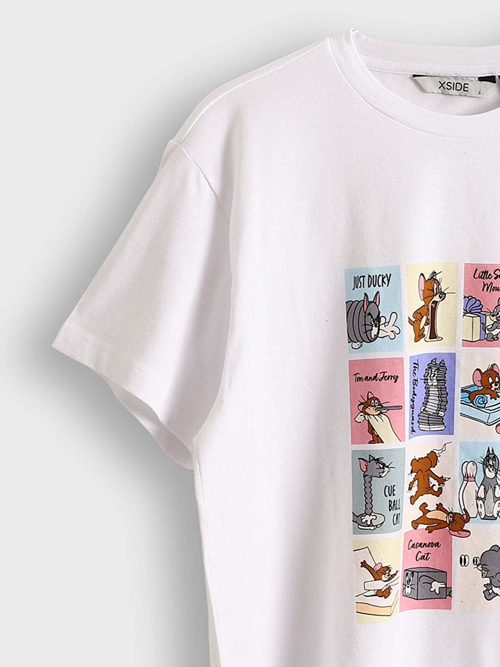 Crew Neck Tom & Jerry Printed Women's T-Shirt -S5J066Z8-Q6K
