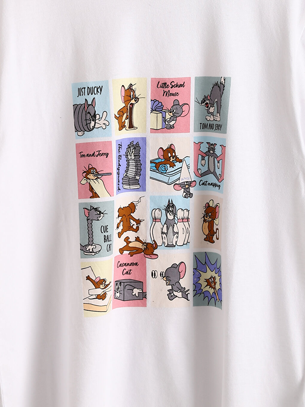 Crew Neck Tom & Jerry Printed Women's T-Shirt -S5J066Z8-Q6K