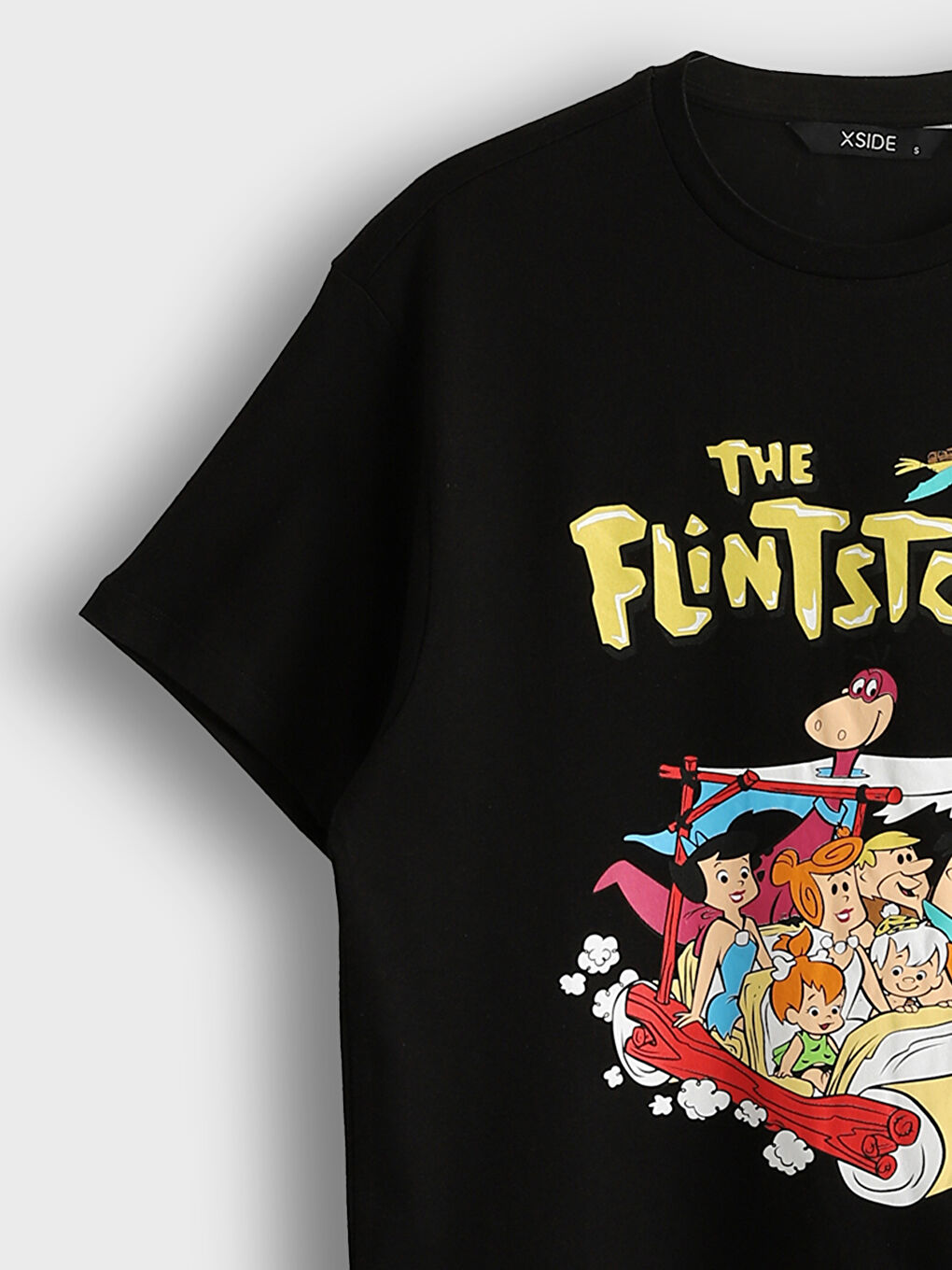 Crew Neck The Flintstones Printed Women's T-Shirt -S5J070Z8-CVL