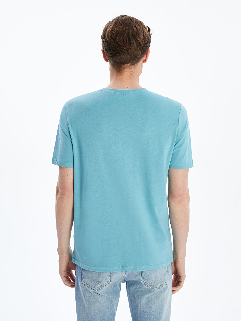 LCWAIKIKI Classic Crew Neck Printed Jersey Men's T-Shirt -S5J092Z8-P5P