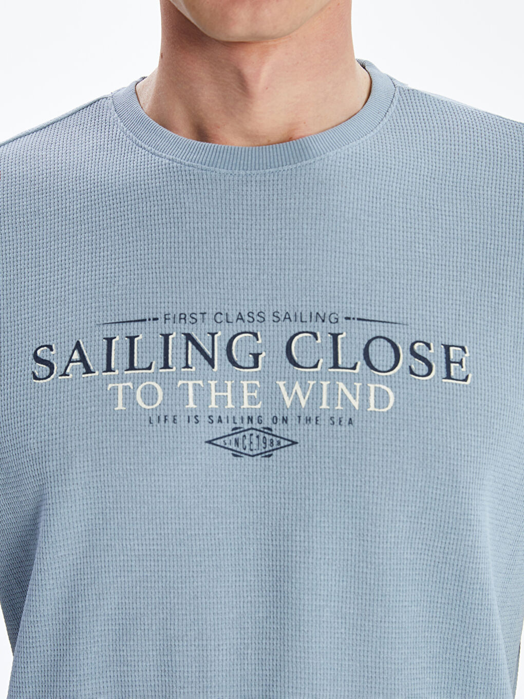 Футболка с круглым вырезом и принтом для мужчин-2