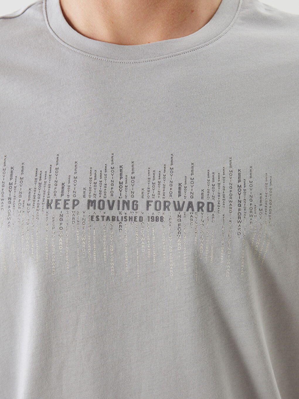 LC Waikiki Crew Neck Printed Jersey Men's T-Shirt -S5J098Z8-YT3