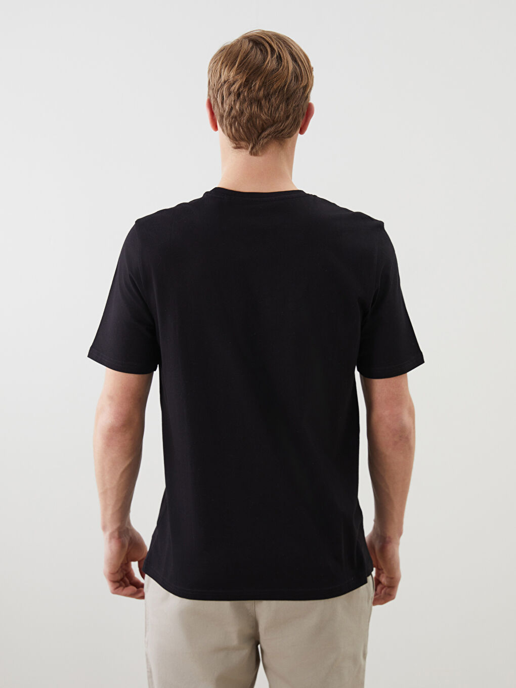 LCWAIKIKI Classic Crew Neck Printed Jersey Men's T-Shirt -S5J104Z8-CVL