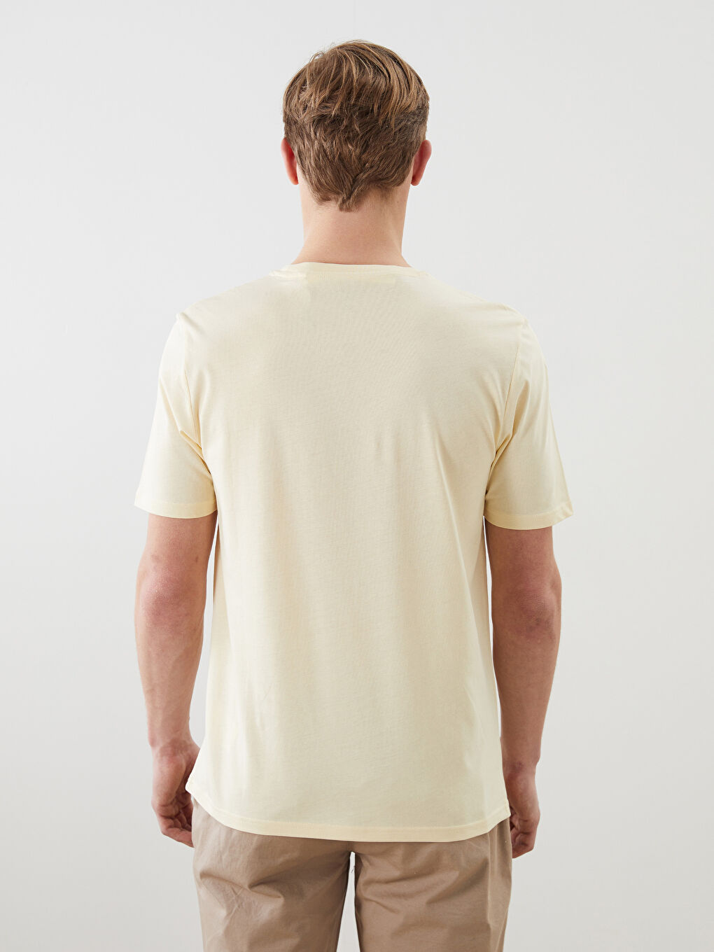T-shirt en Jersey Imprimé à Col Rond pour Hommes-3