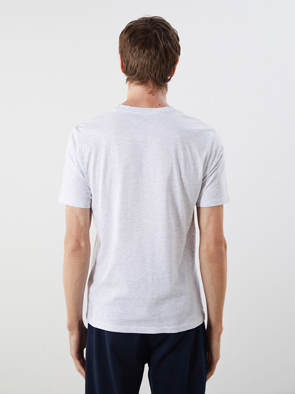 LCWAIKIKI Classic Crew Neck Printed Combed Cotton Men's T-Shirt -S5J110Z8-DFL