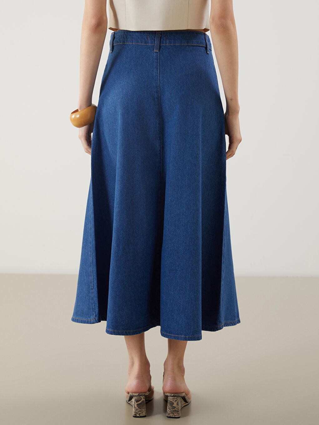 Standard Fit Women's Jean Skirt -S5J125Z8-507