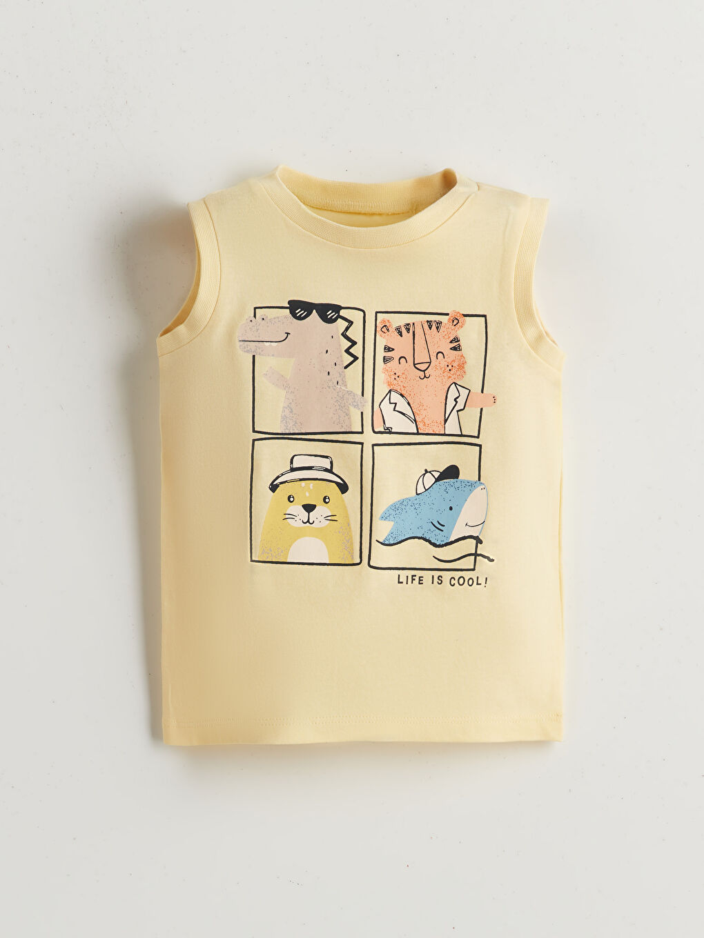 LCW baby Printed Baby Boys' Tank Top and Shorts 2 Pack -S5J128Z1-YMR