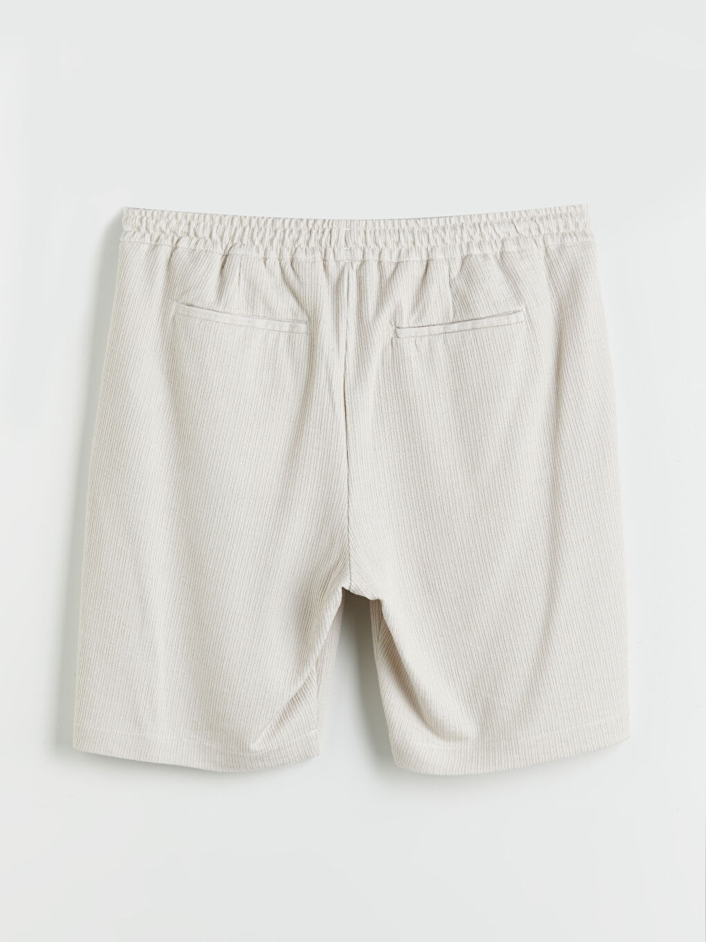 Bej Standart Kalıp Erkek Şort-5