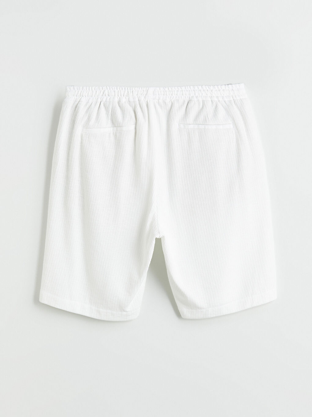 Ekru Standart Kalıp Erkek Şort-5