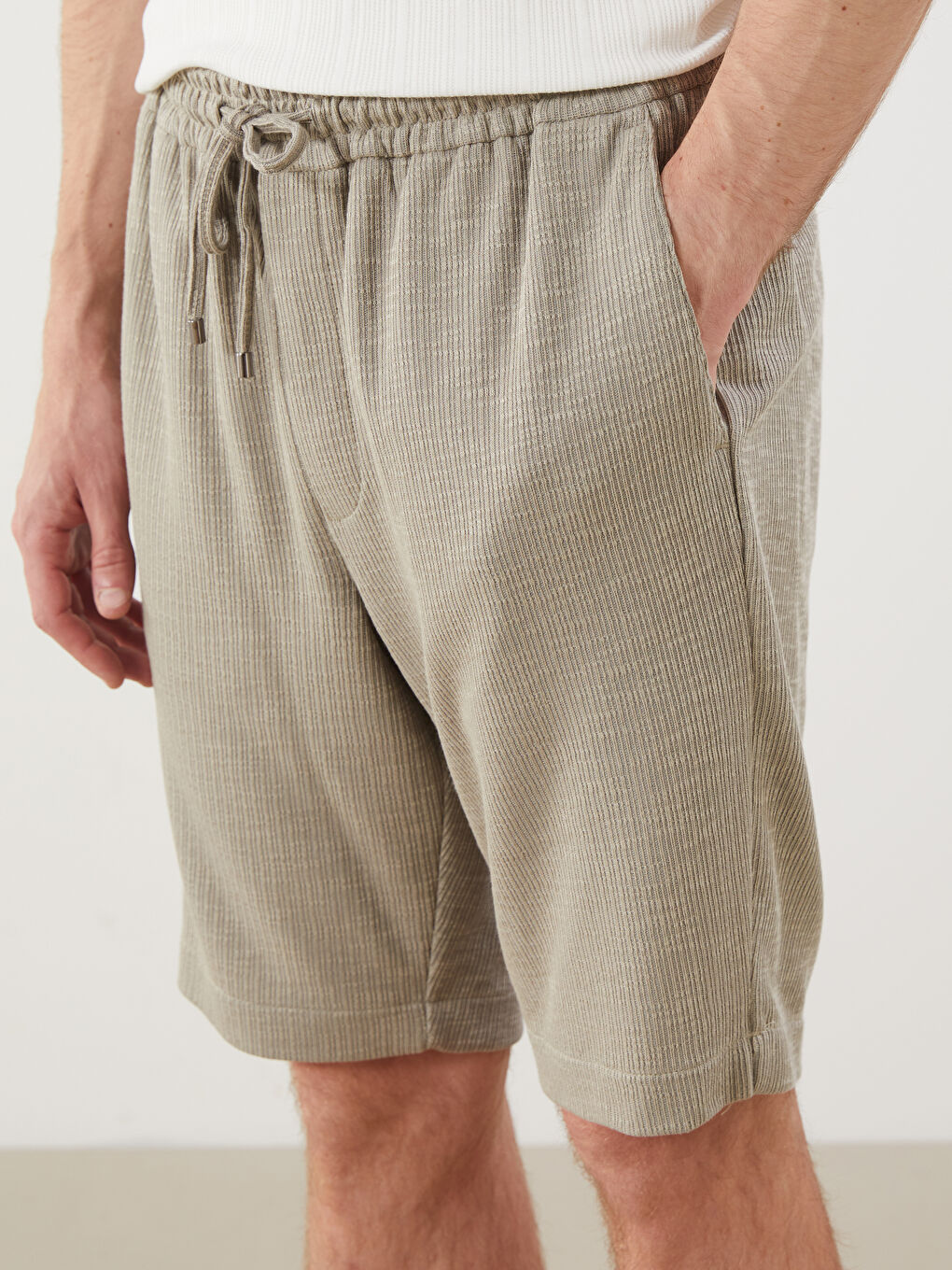 Yeşil Standart Kalıp Erkek Şort-2