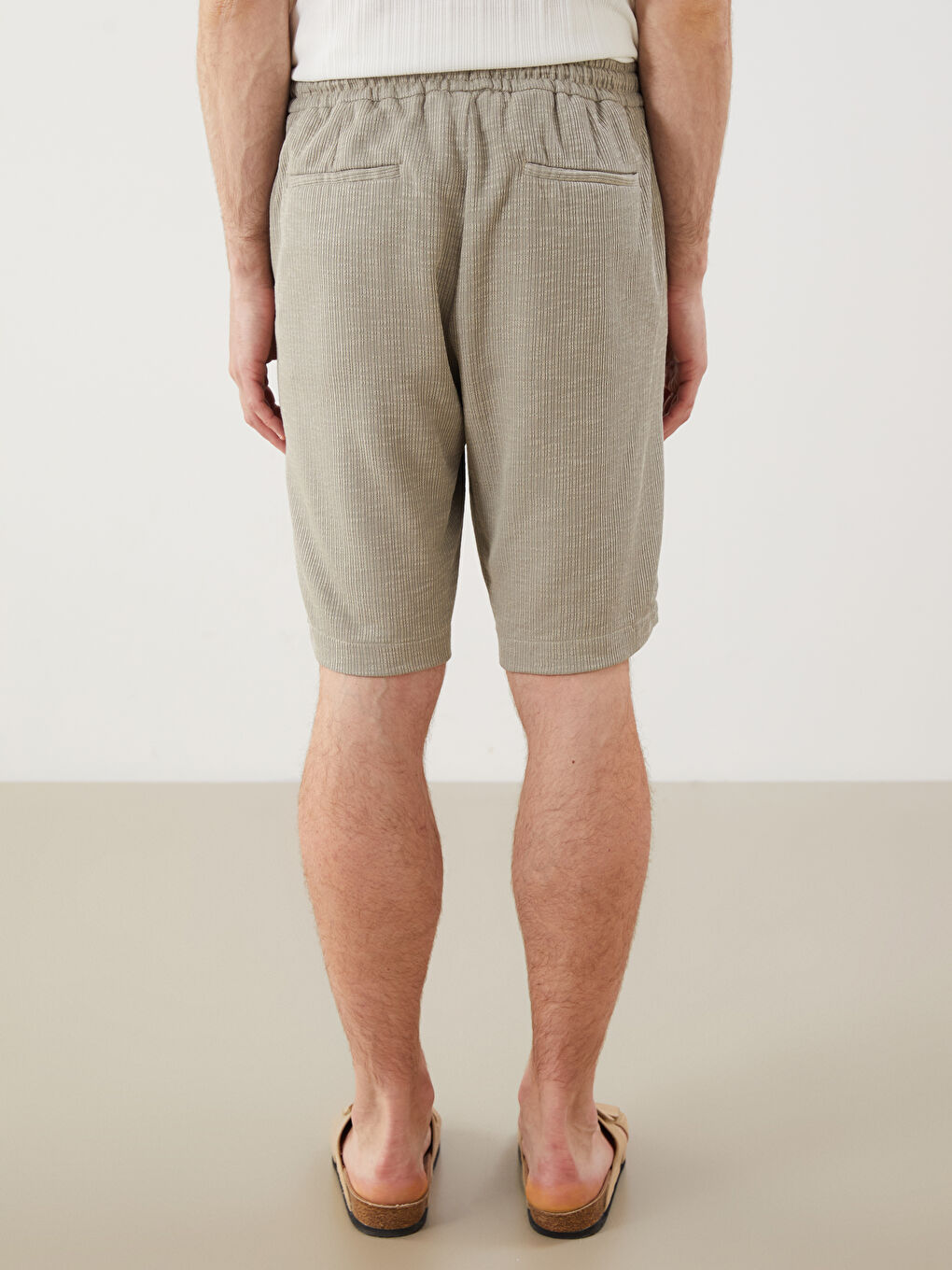 Yeşil Standart Kalıp Erkek Şort-3