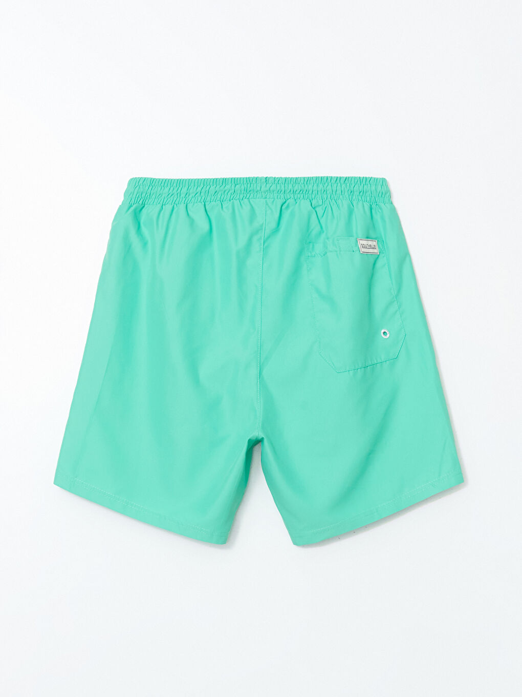 Yeşil Kısa Boy Baskılı Erkek Deniz Şortu-4