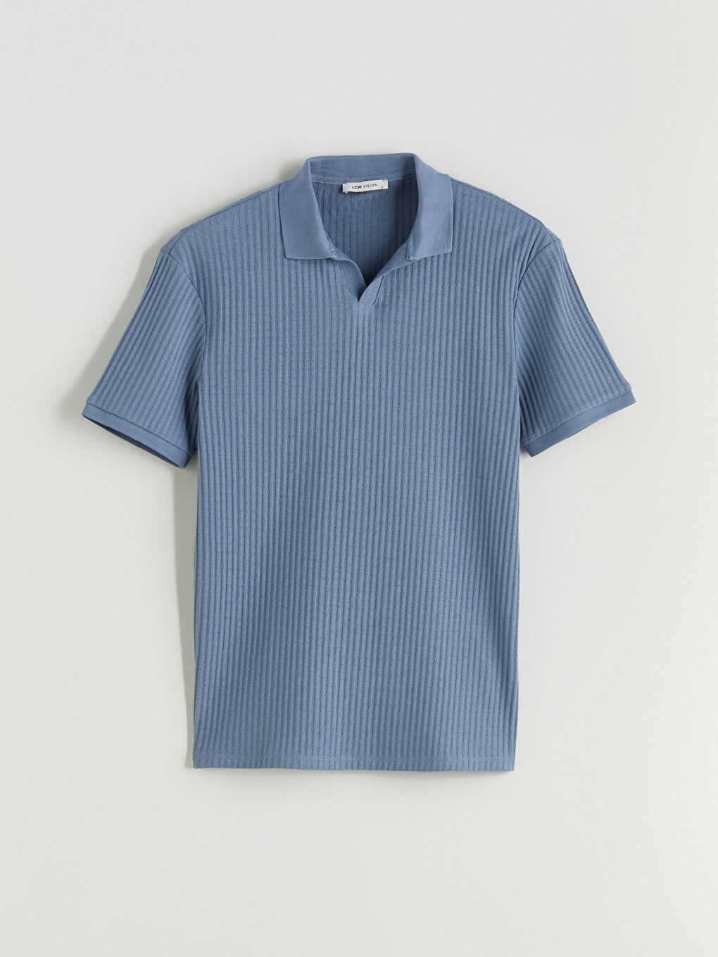 İndigo Polo Yaka Erkek Tişört-4