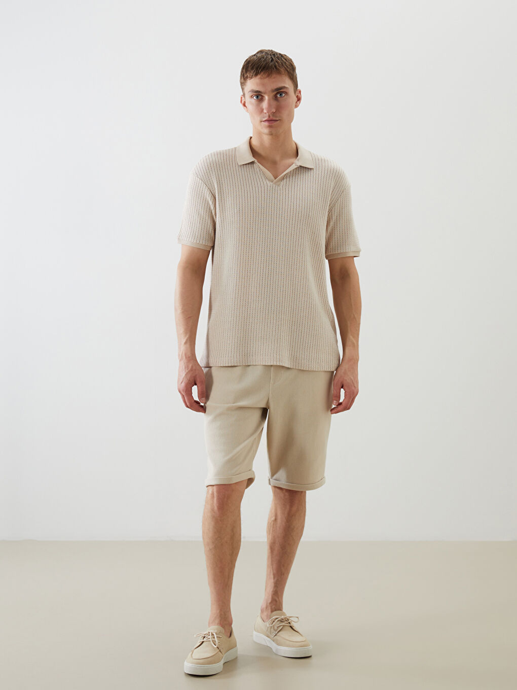 LCW Vision Men's Polo Neck T-Shirt -S5J164Z8-HZZ