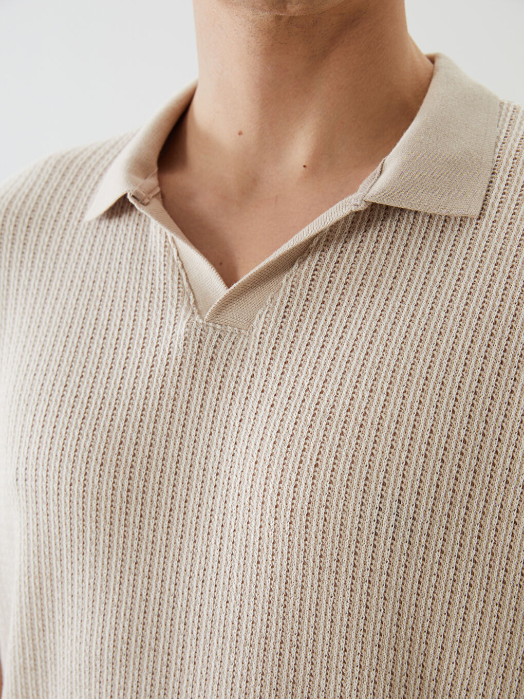 LCW Vision Men's Polo Neck T-Shirt -S5J164Z8-HZZ