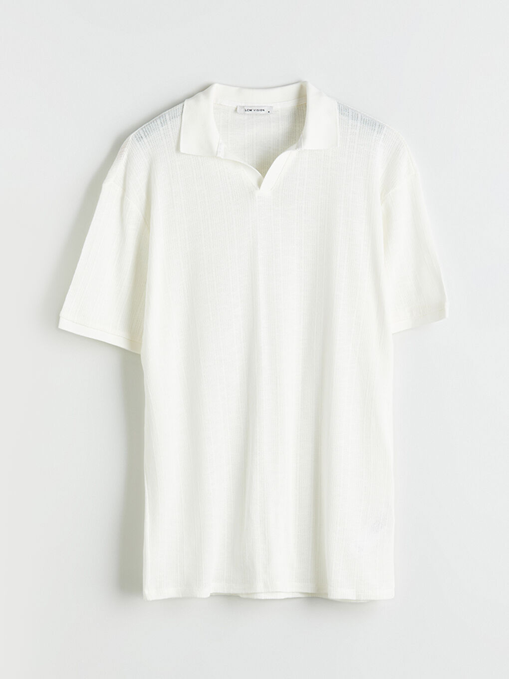 Bej Polo Yaka Erkek Tişört-4