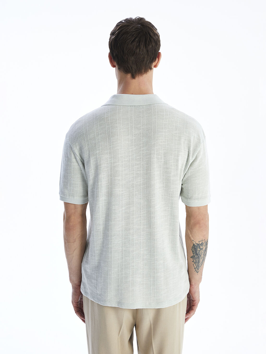 LCW Vision Men's Polo Neck T-Shirt -S5J166Z8-KG6