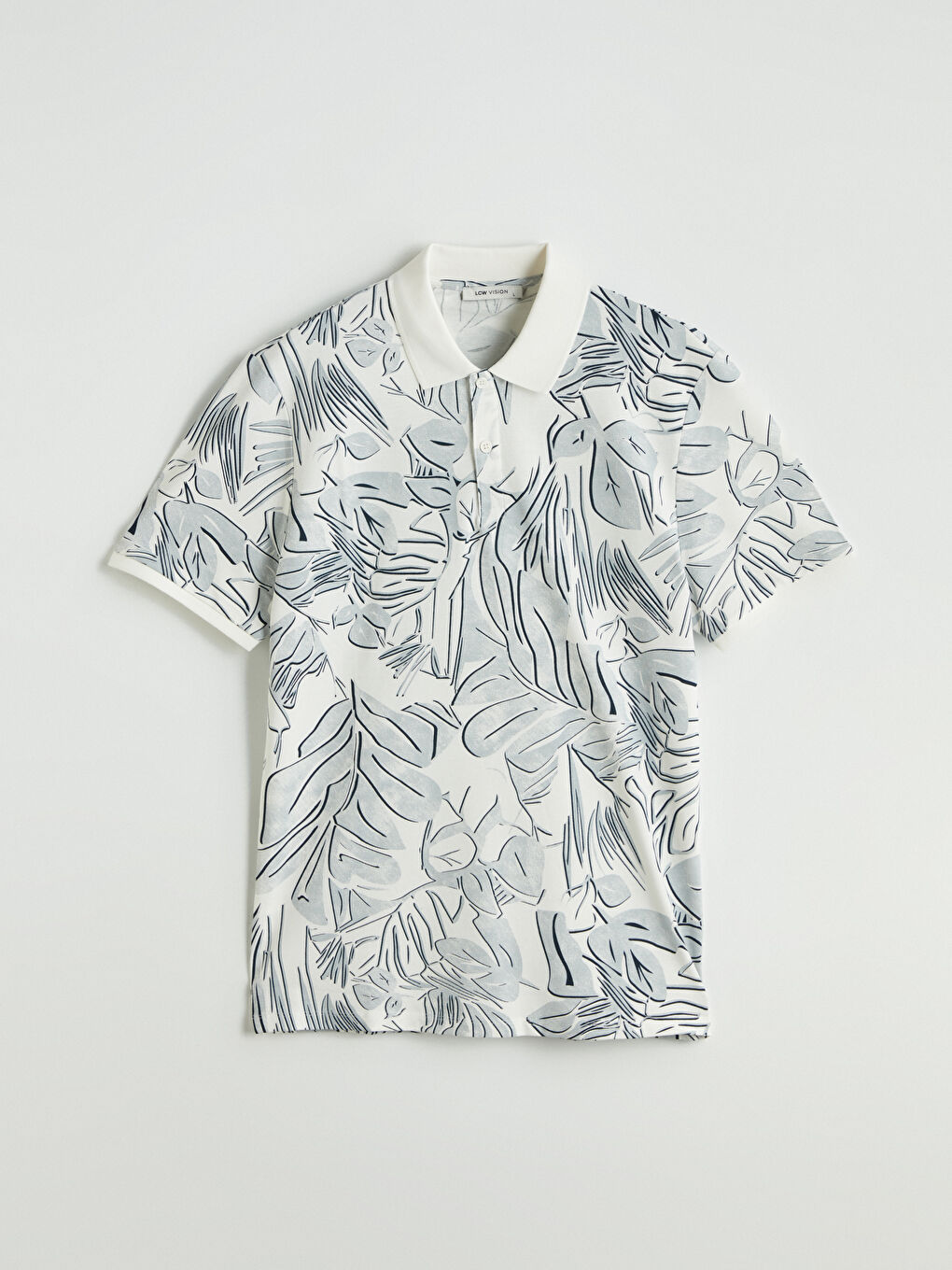 Polo Neck Printed Men's T-Shirt-4