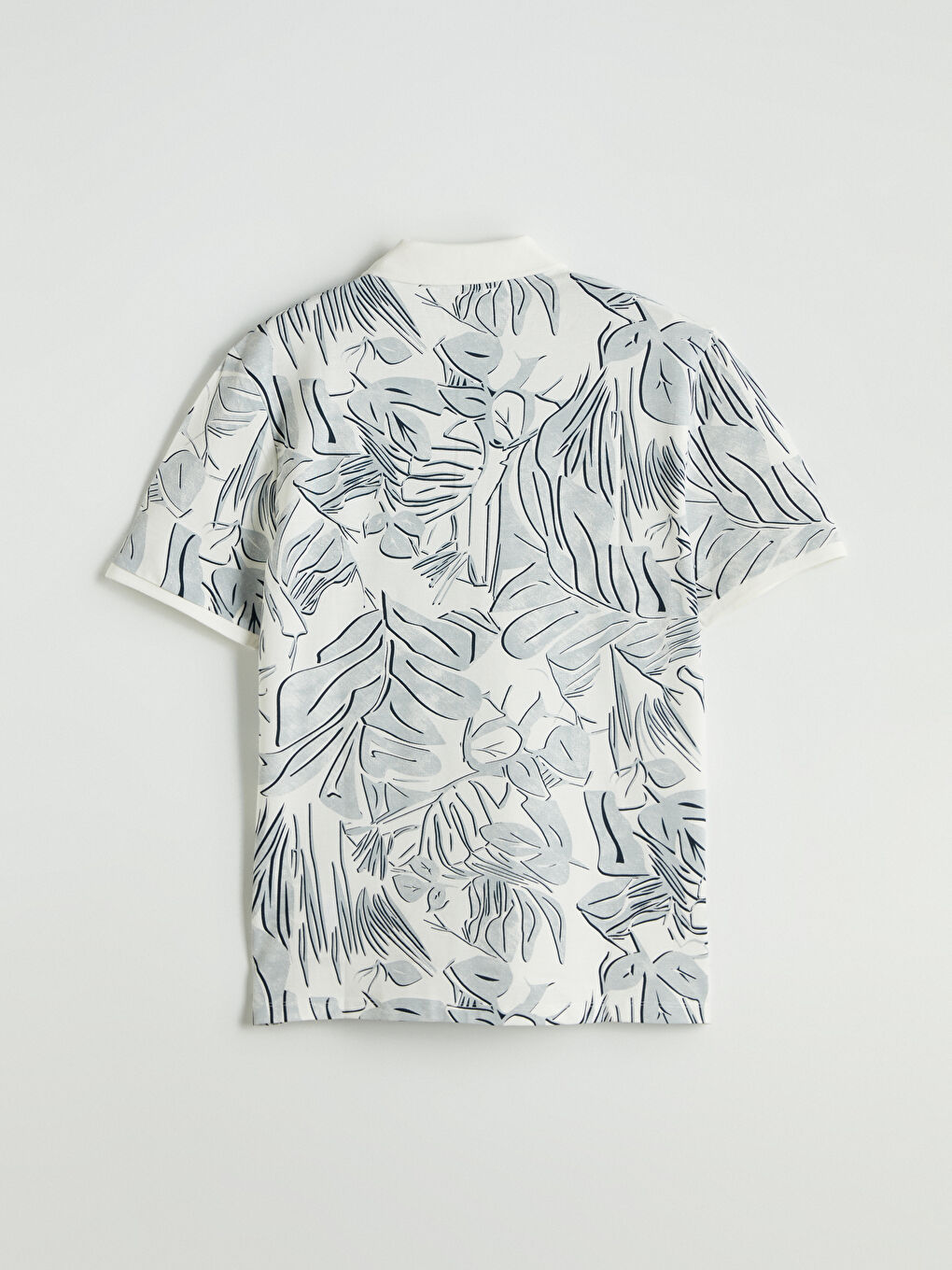 Polo Neck Printed Men's T-Shirt-5