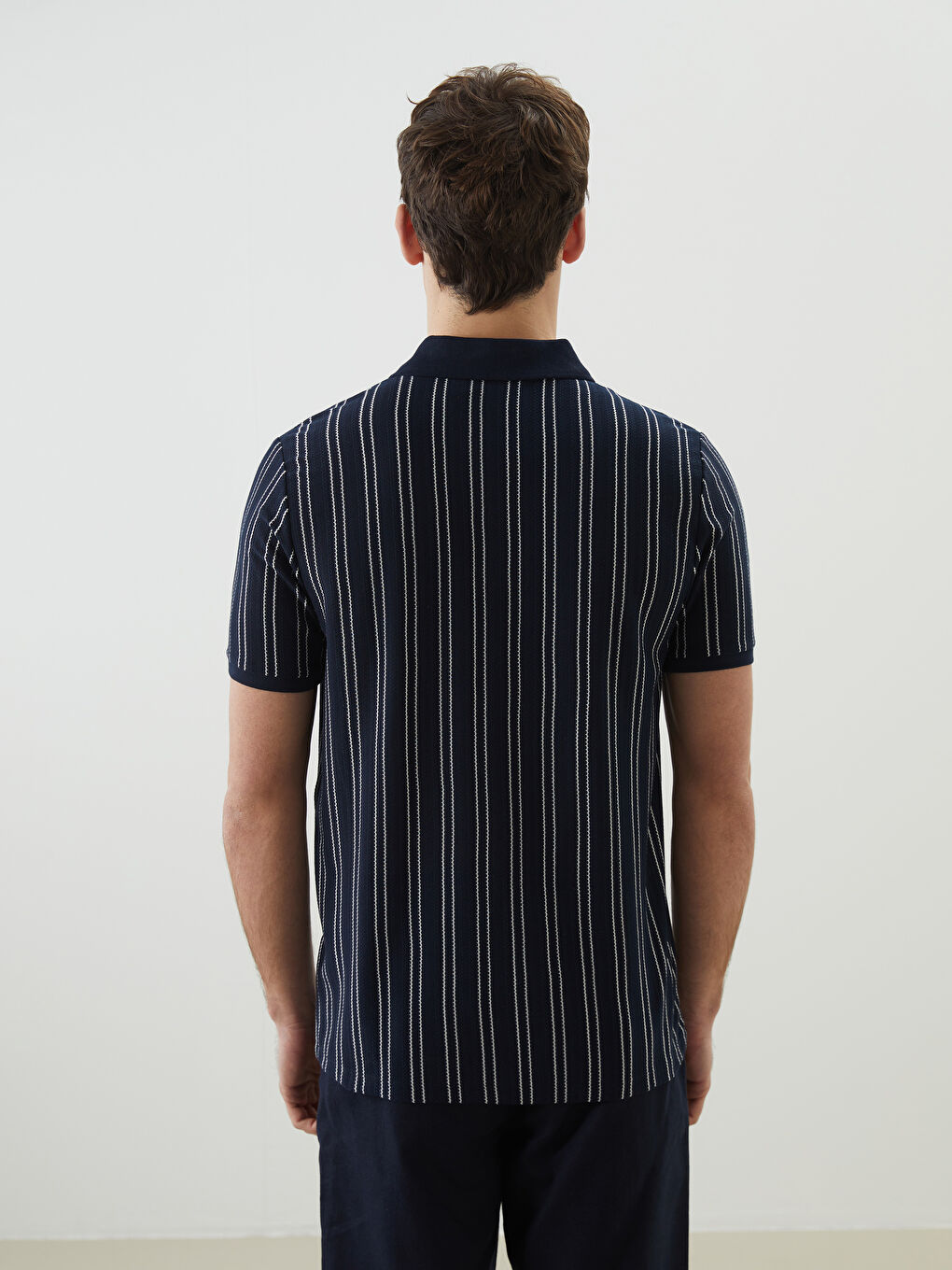 LC Waikiki Polo Neck Striped Men's T-Shirt -S5J170Z8-RFH