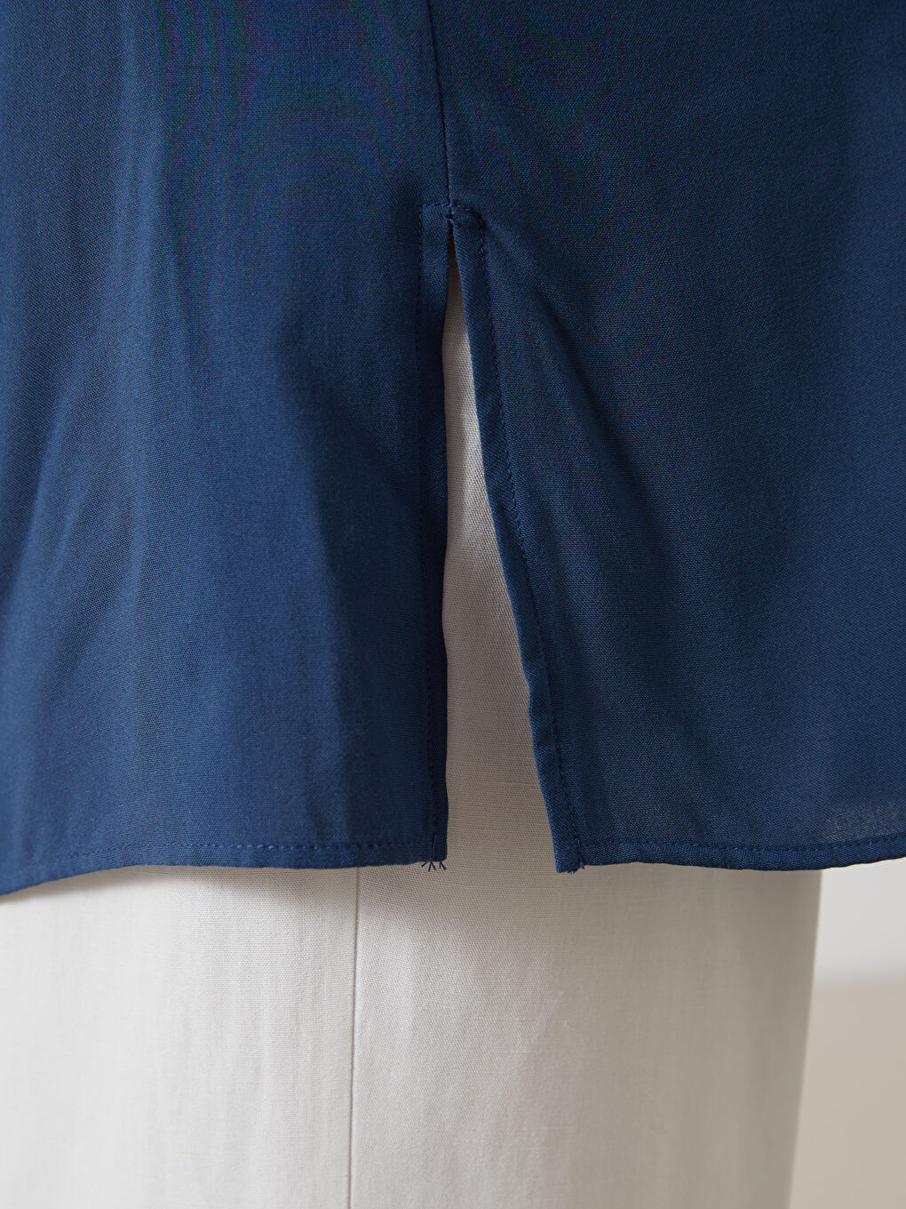 LCW Grace Indigo Bisiklet Yaka Kadın Tunik - 2