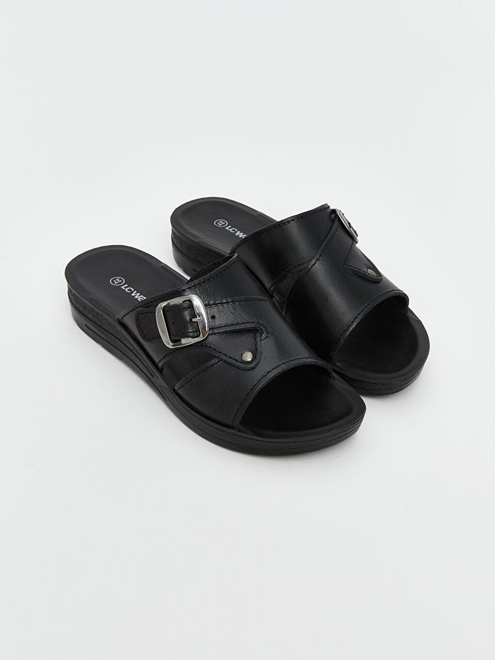 Buckle Detail Women's Slipper -S5J181Z8-CVL