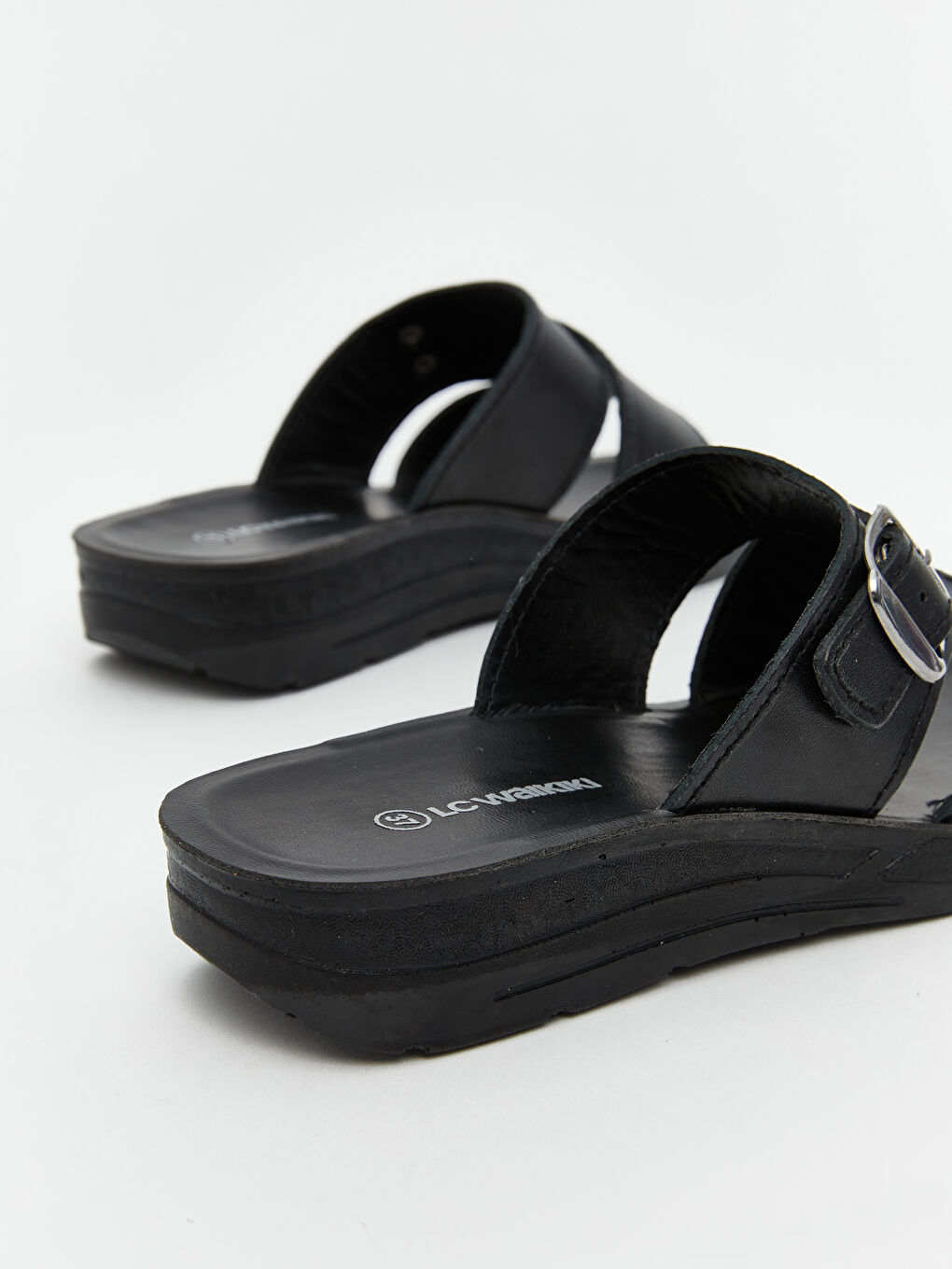 Buckle Detail Women's Slipper -S5J181Z8-CVL