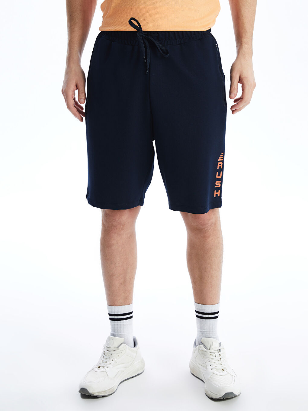LCW ECO Lacivert Slim Fit Erkek Spor Şort - 1