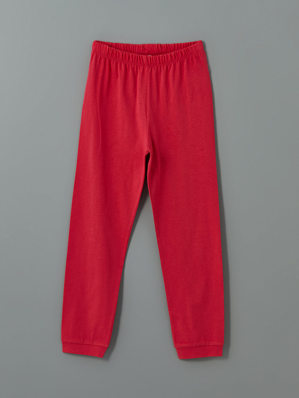 Pembe Beli Lastikli Kız Çocuk Pijama Alt