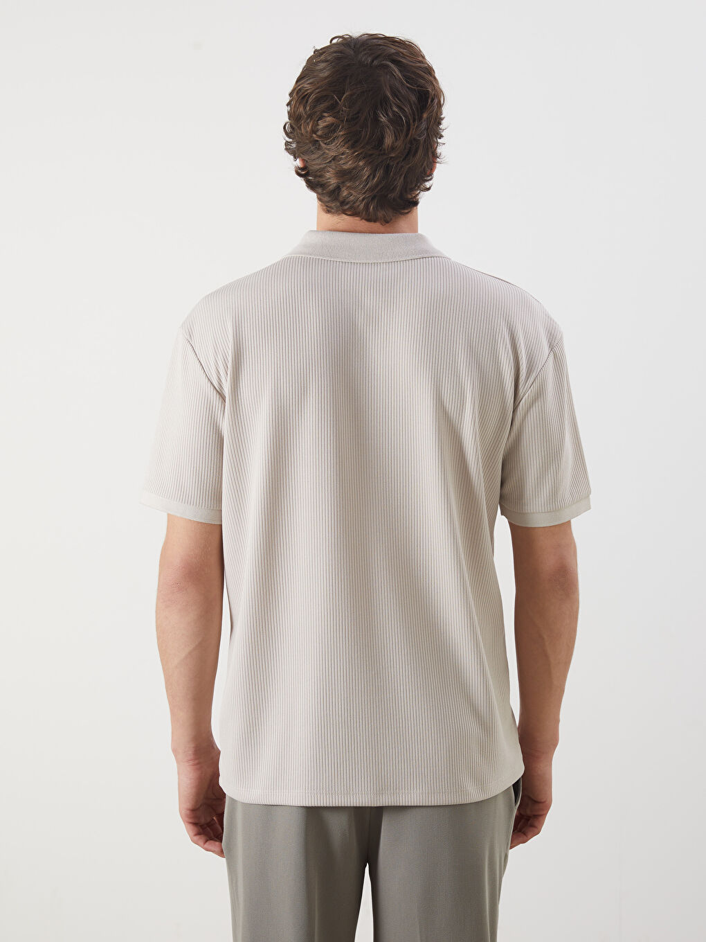 LCW Vision Polo Neck Short Sleeve Men's T-Shirt -S5J242Z8-FXP