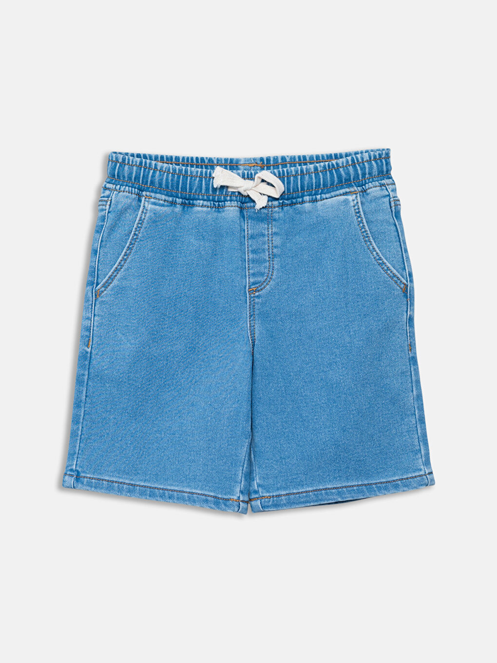 LCW Kids Elasticated Waist Basic Boys' Denim Shorts -S5J283Z4-507