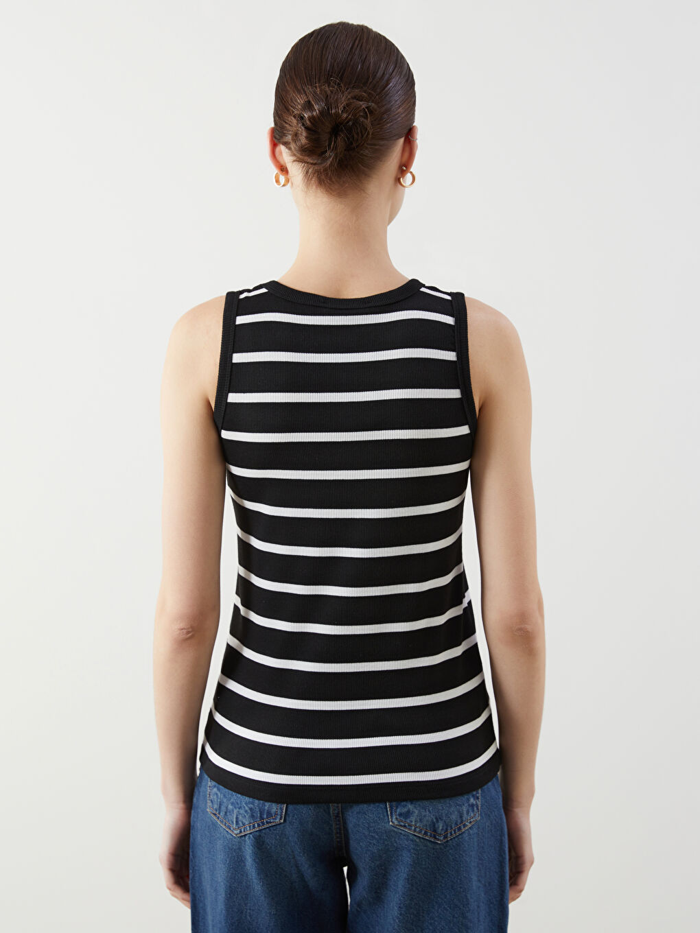 Crew Neck Striped Women's Athlete -S5J294Z8-LFC