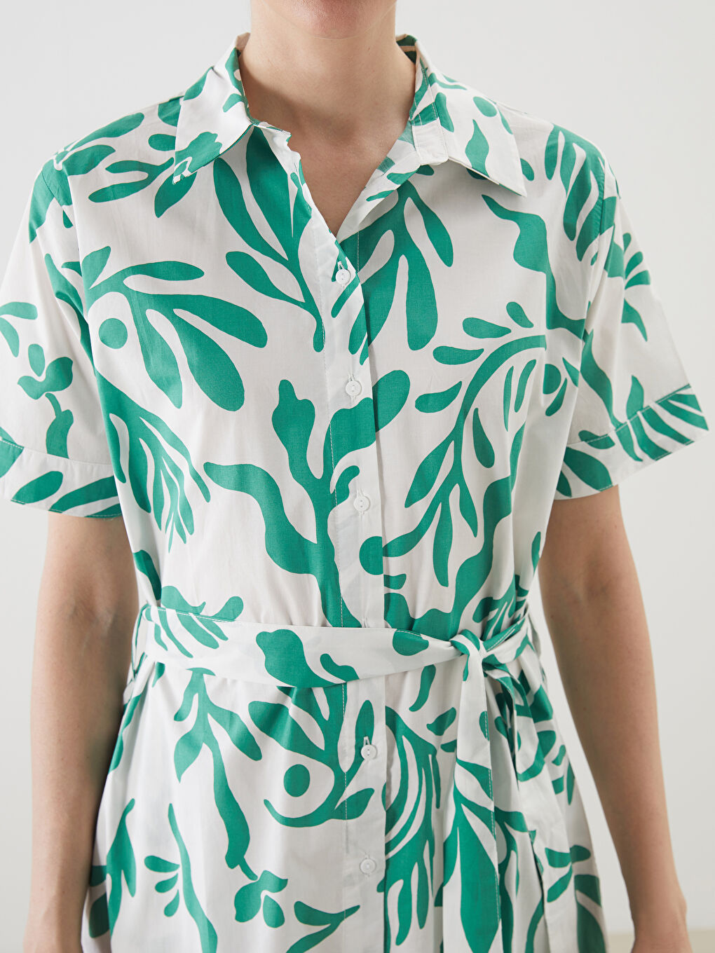Woman GREEN Shirt Dress -S5J304Z8-LRR
