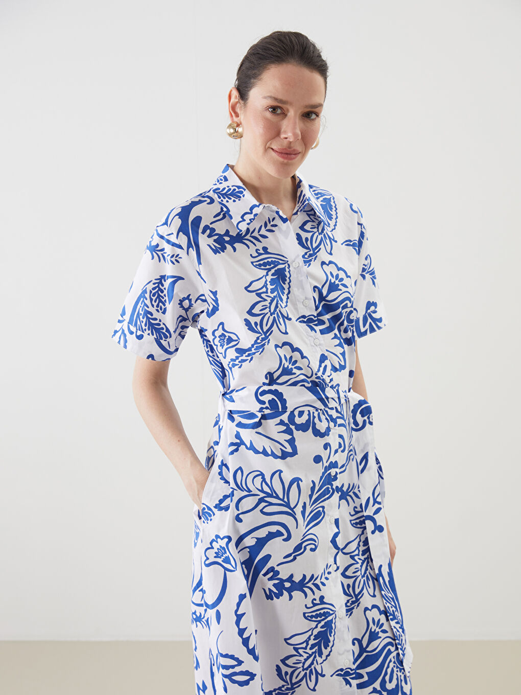 Woman NAVY Shirt Dress -S5J304Z8-LSJ