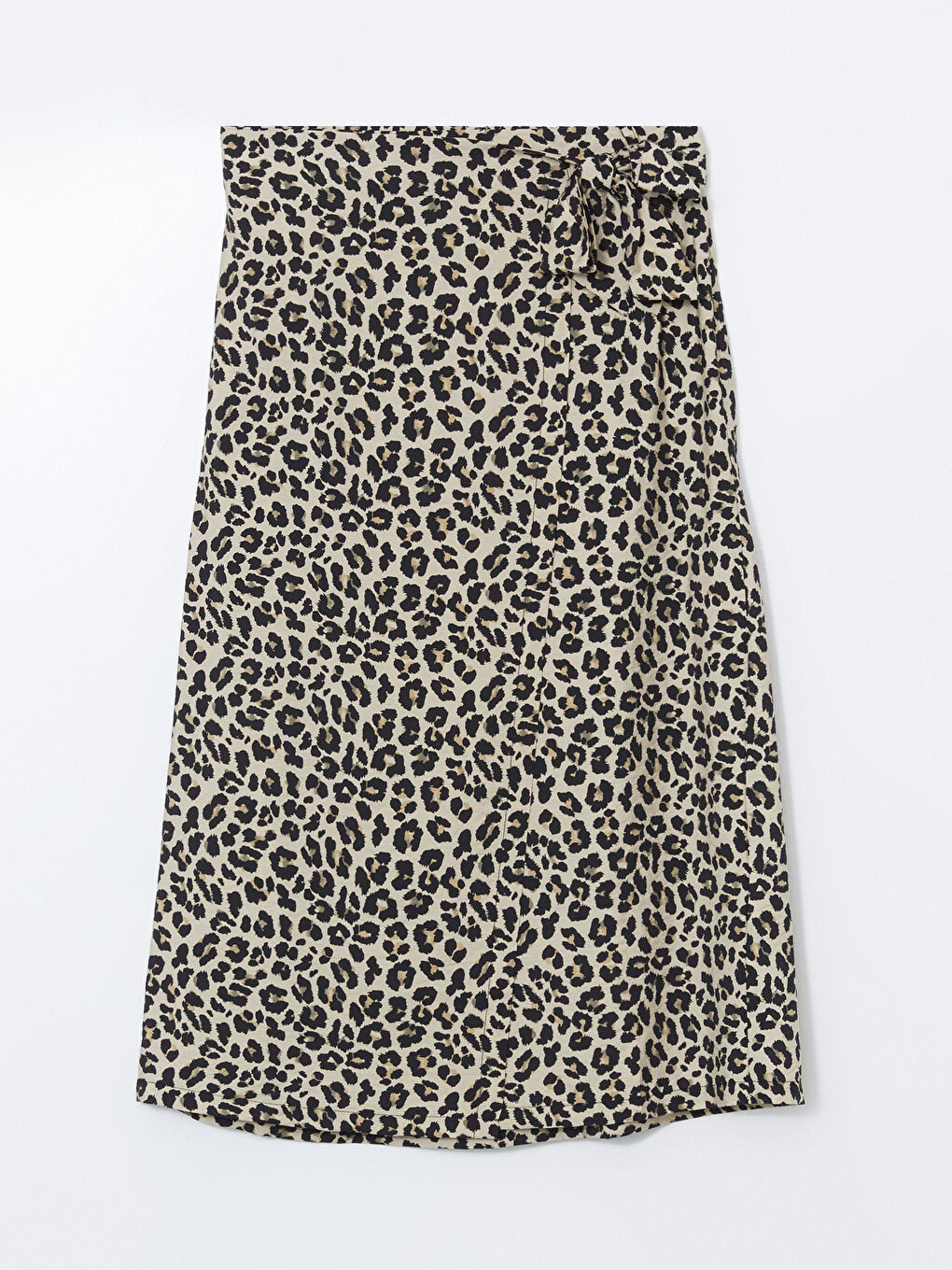 Elastic Waist Leopard Figured Skirt -S5J311Z8-LQB