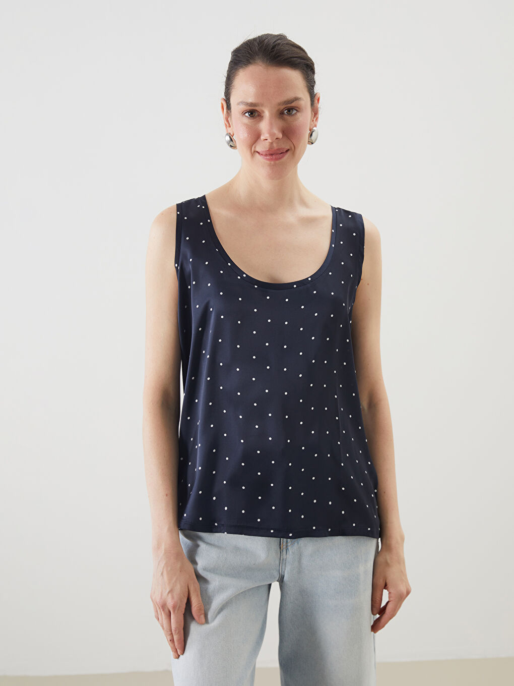 LCWAIKIKI Classic Woman NAVY Blouse -S5J310Z8-LSJ