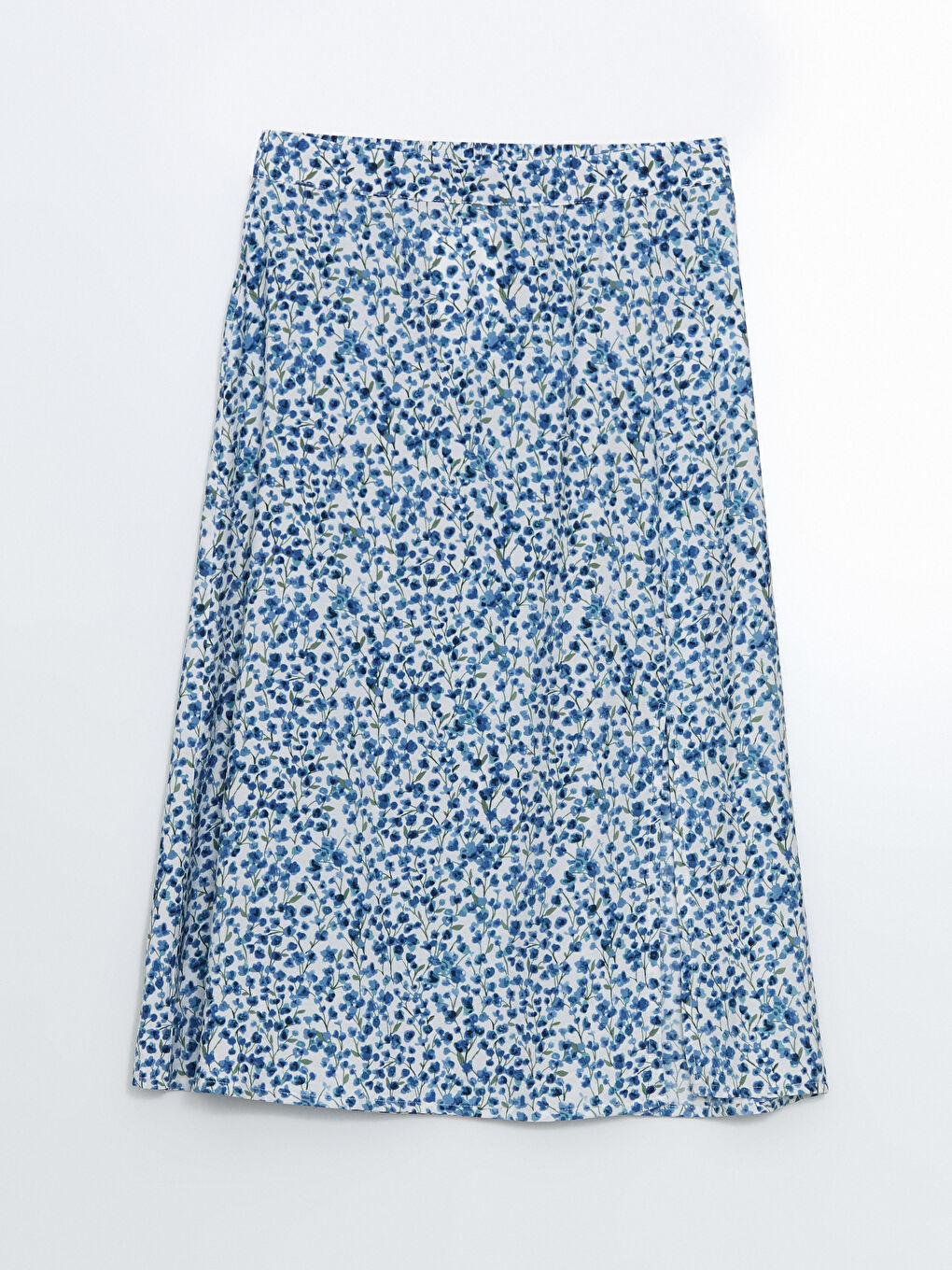 Elasticated Waist Floral A-Line Skirt -S5J313Z8-LQQ