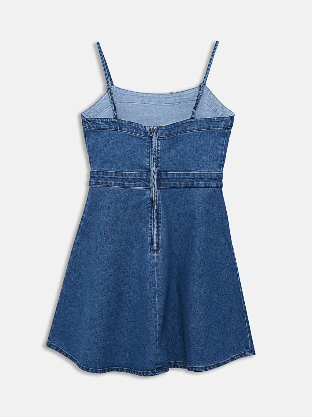 LC Waikiki Square Collar Mini Denim Dress -S5J348Z8-507