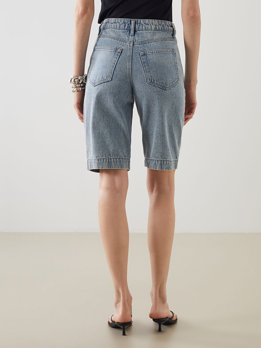 LCW Vision Bermuda Fit Kadın Jean Şort -S5J350Z8-507