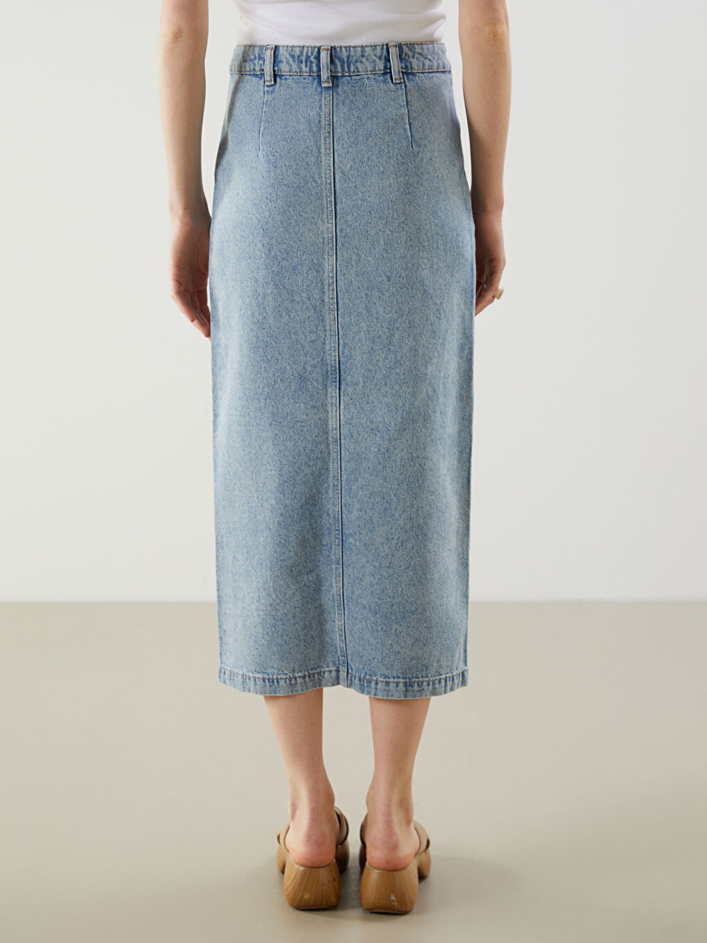 Woman INDIGO Denim Skirt -S5J357Z8-507