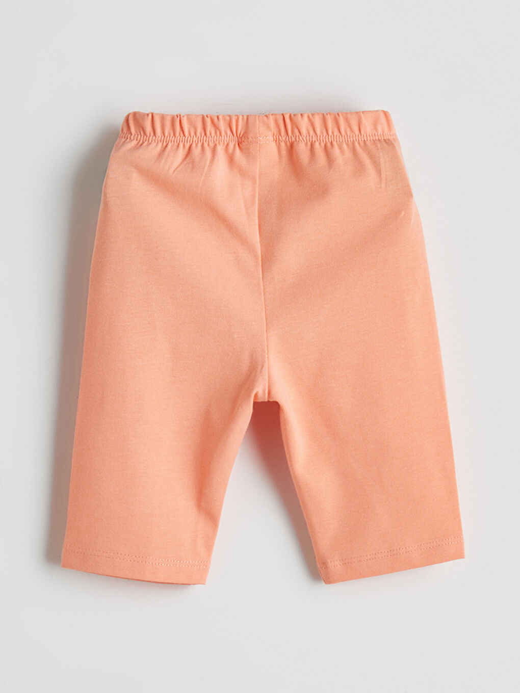 Pembe Kız Bebek Beli Lastikli Kısa Tayt-2