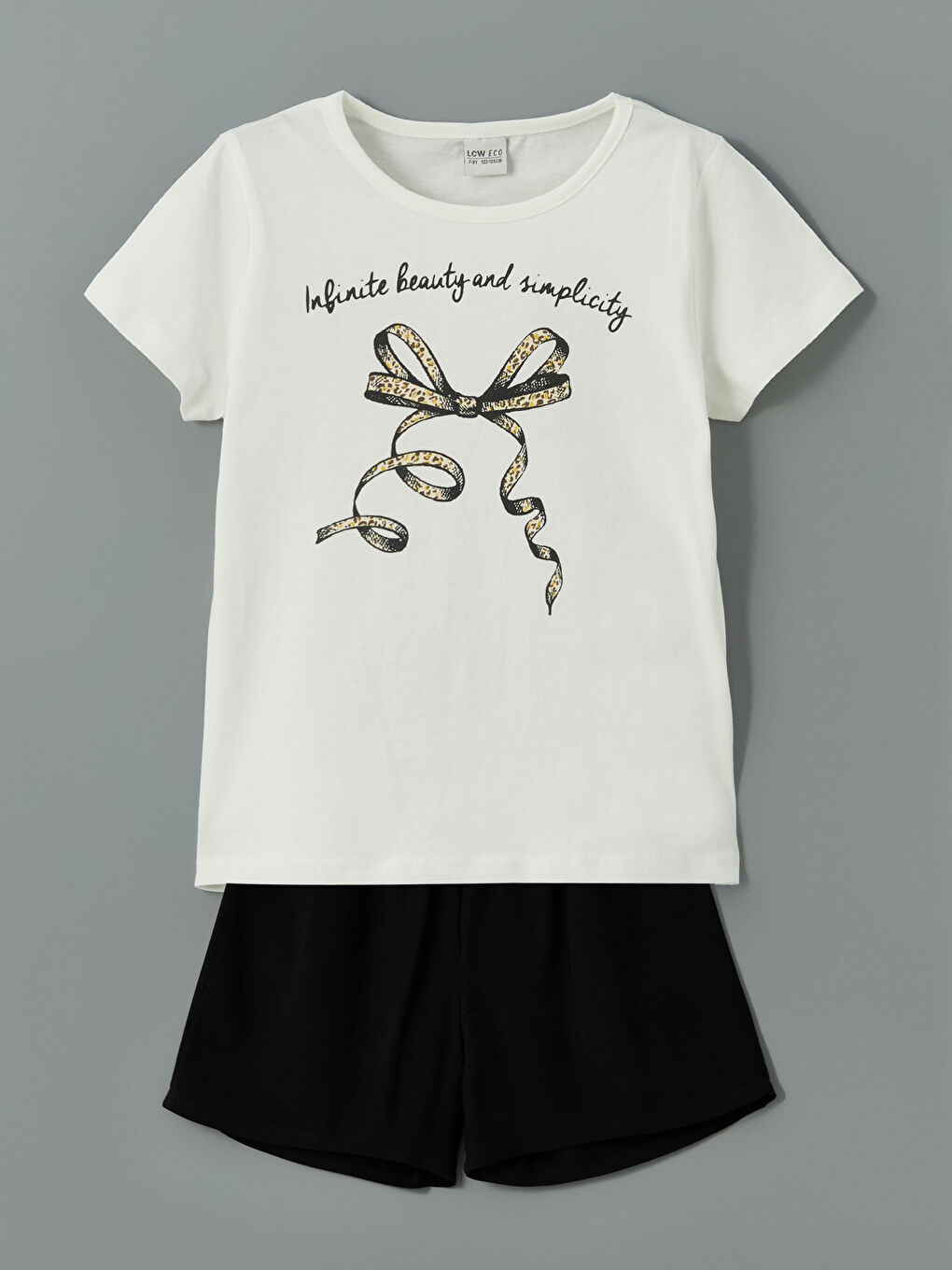 Crew Neck Girls T-Shirts and Shorts -S5J402Z4-CVL