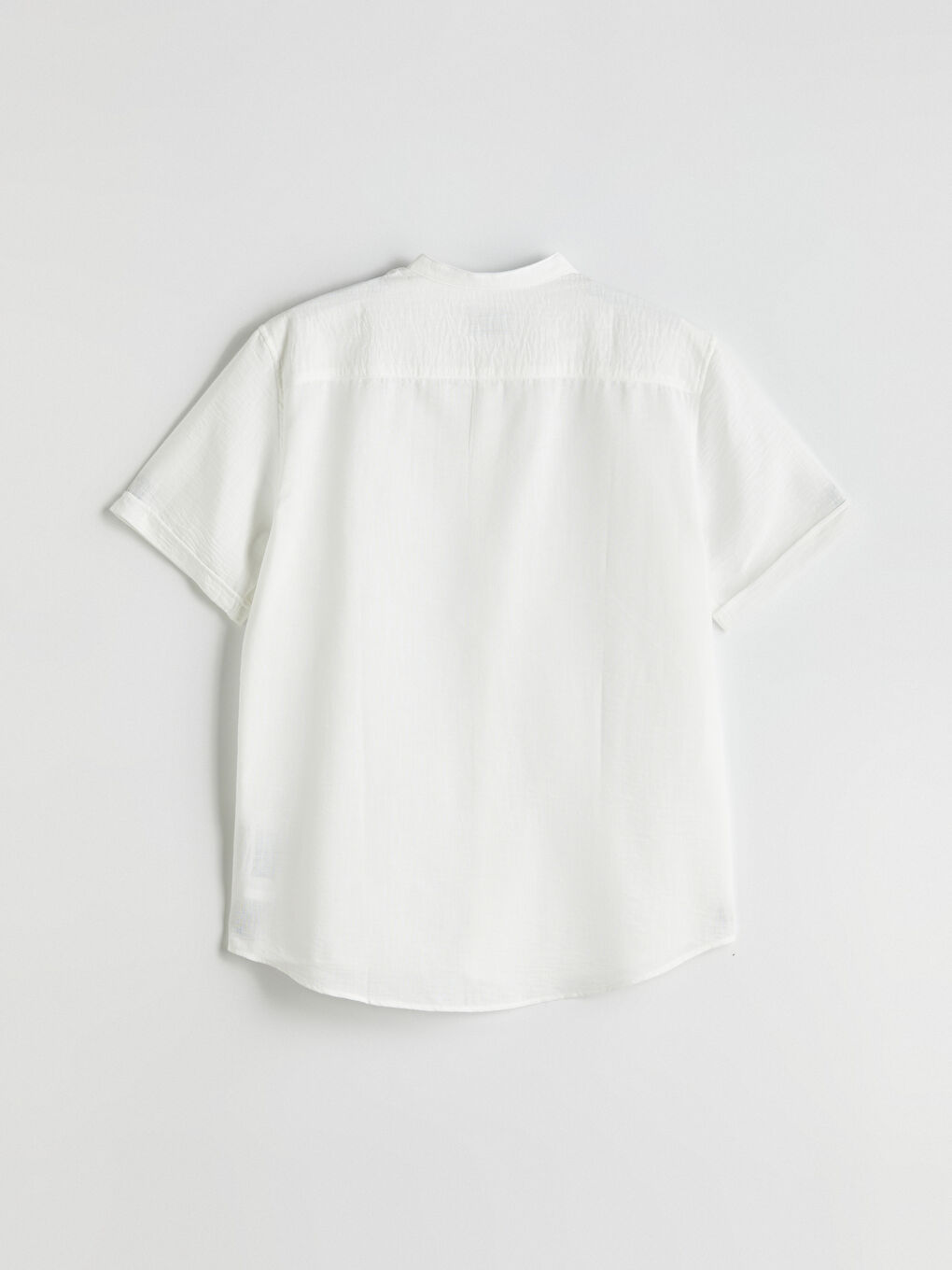 قميص رجالي بكم قصير بقصة عادية-5